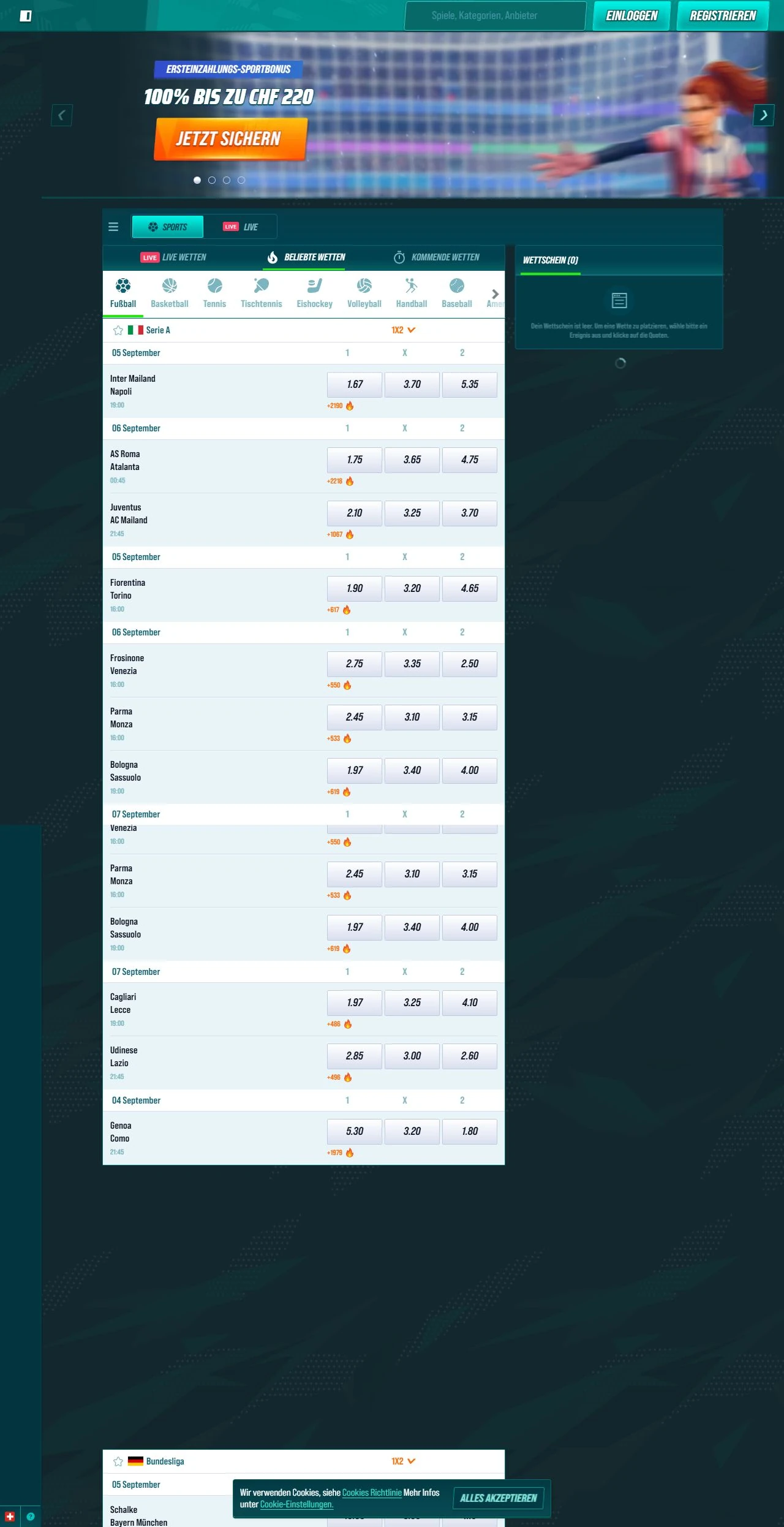 Full Golisimo public home page captured during research
